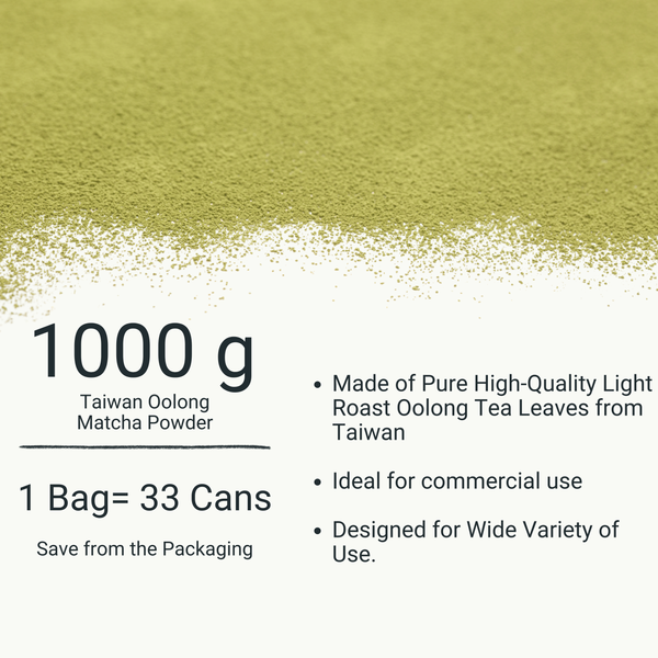 Commercial Pack Light Roast Oolong Matcha Powder