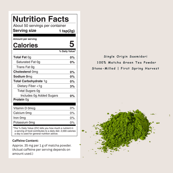 Ping Cha | Yame Saemidori | Ceremonial Grade Matcha | 100g